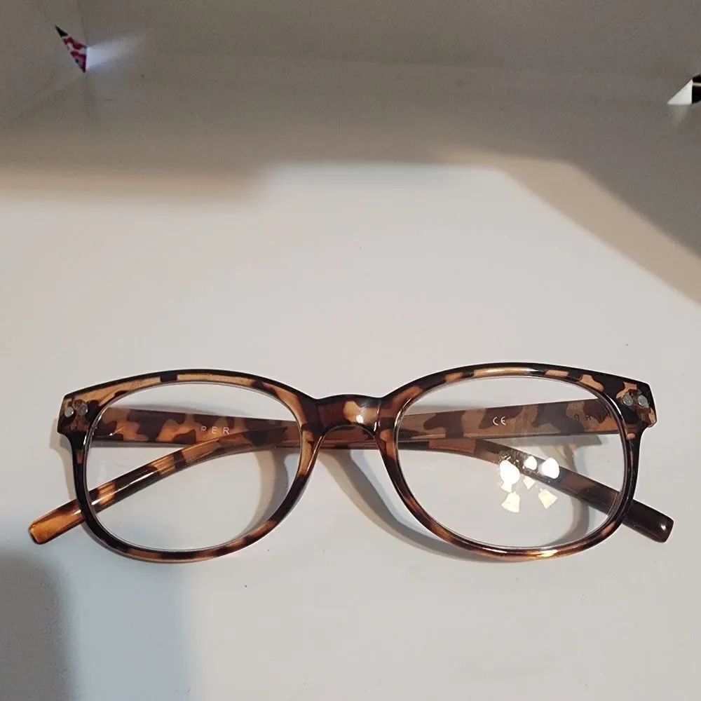 Perry Ellis Brown Tortoiseshell Prescription Glasses Frames